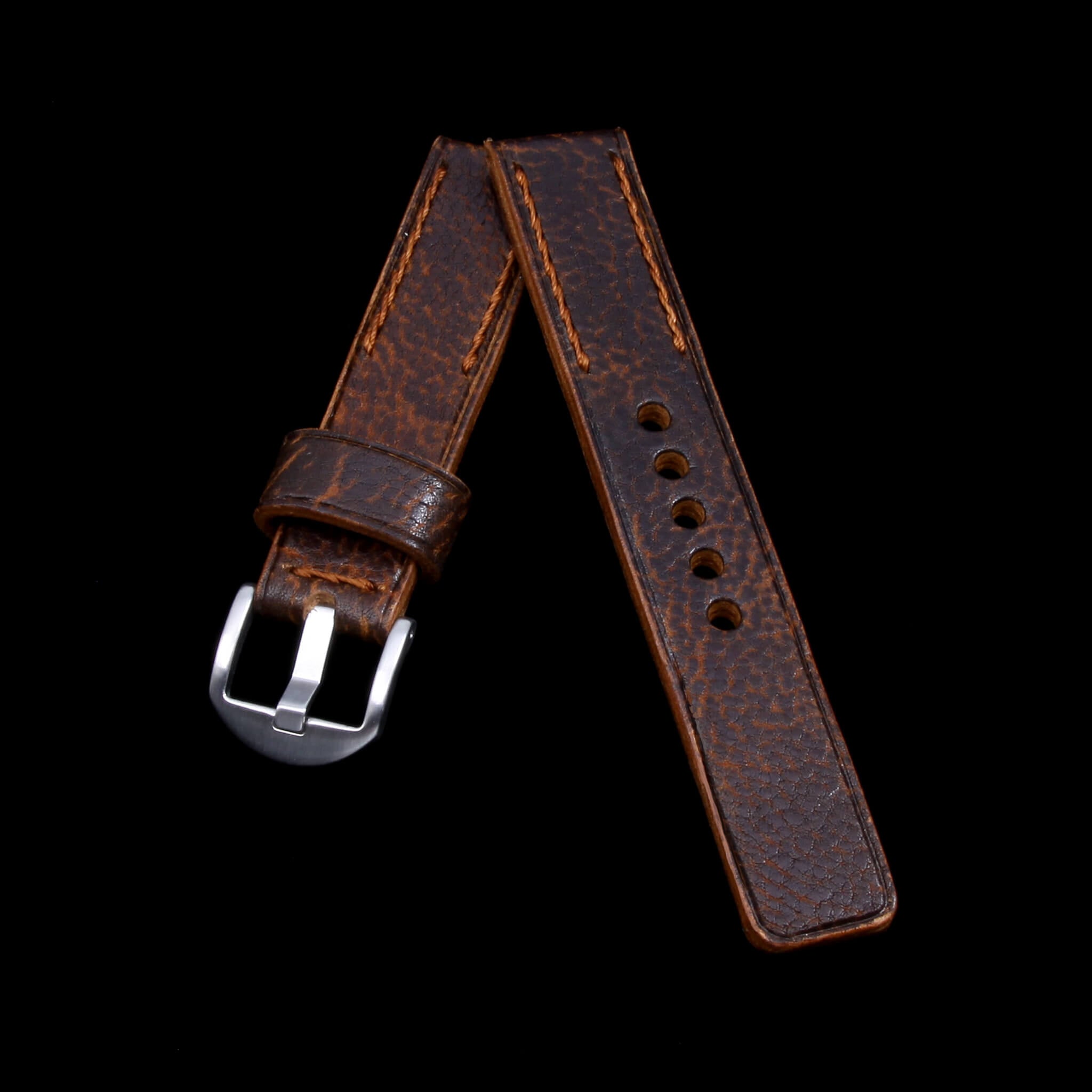 Leather Watch Strap, Gobi Cognac